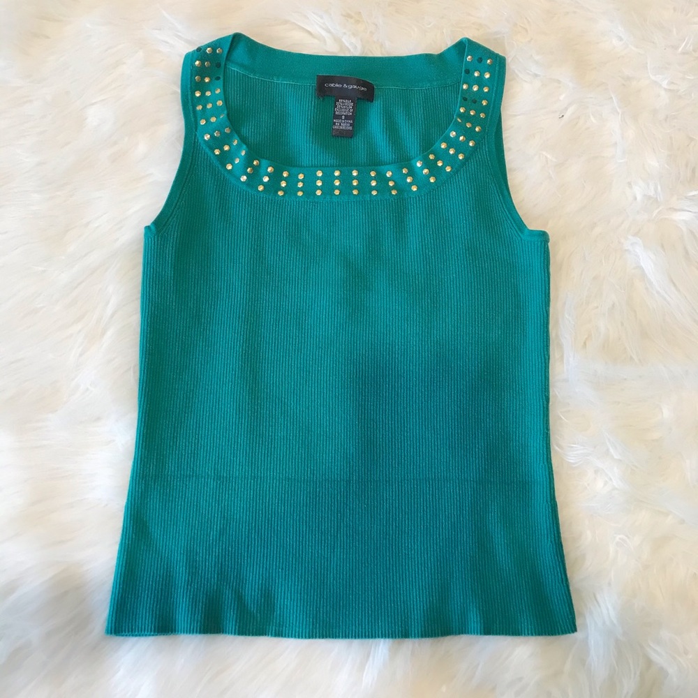 cable and gauge mint green shirt